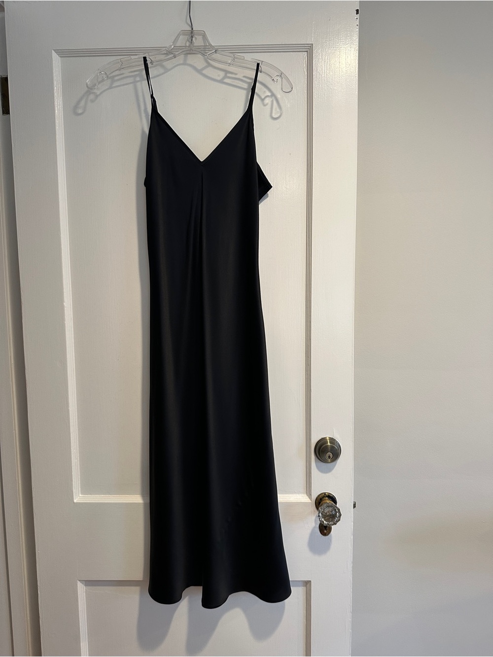 Quince Washable Silk Slip Dress - XS - Black - Picture 8 of 14